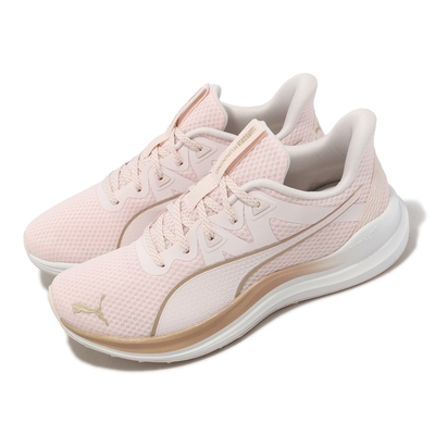 Puma 慢跑鞋 Reflect Lite Molten Metal 女鞋 粉 白 緩衝 入門款 運動鞋 37907002