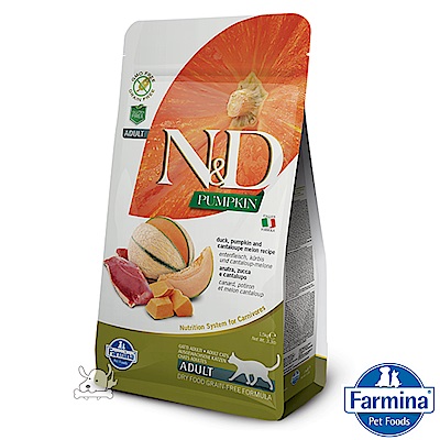 Farmina法米納 ND挑嘴成貓南瓜無穀糧-鴨肉哈密瓜(PC-04)1.5kg