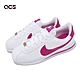 Nike 休閒鞋 Cortez Basic SL GS 大童 女鞋 白 桃紅 皮革 阿甘鞋 運動鞋   904764-109 product thumbnail 1