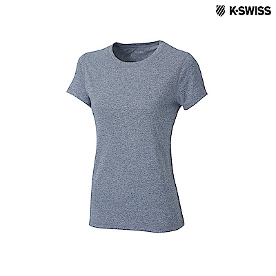 K-SWISS Coverseam Panel Tee排汗T恤-女-灰