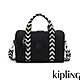 Kipling 黑色人字纹拼接中型圓筒手提肩背兩用包-BINA M product thumbnail 1
