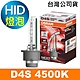 OSRAM歐司朗 D4S 加亮200% HID汽車燈泡 4500K 公司貨/保固一年《買就送 輕巧型LED手電筒》 product thumbnail 1