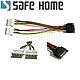 SAFEHOME SATA 轉雙頭大4 PIN ，1分2電源線，把 SATA 電源轉成兩個大4P電源使用！ CC0401 product thumbnail 1