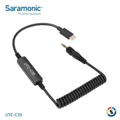 Saramonic楓笛 UTC-C35 麥克風轉接線(USB Type-C專用)