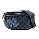 LOUIS VUITTON Damier Graphite 帆布拚牛皮字母造型斜背/腰包 (N40295-黑灰) product thumbnail 1