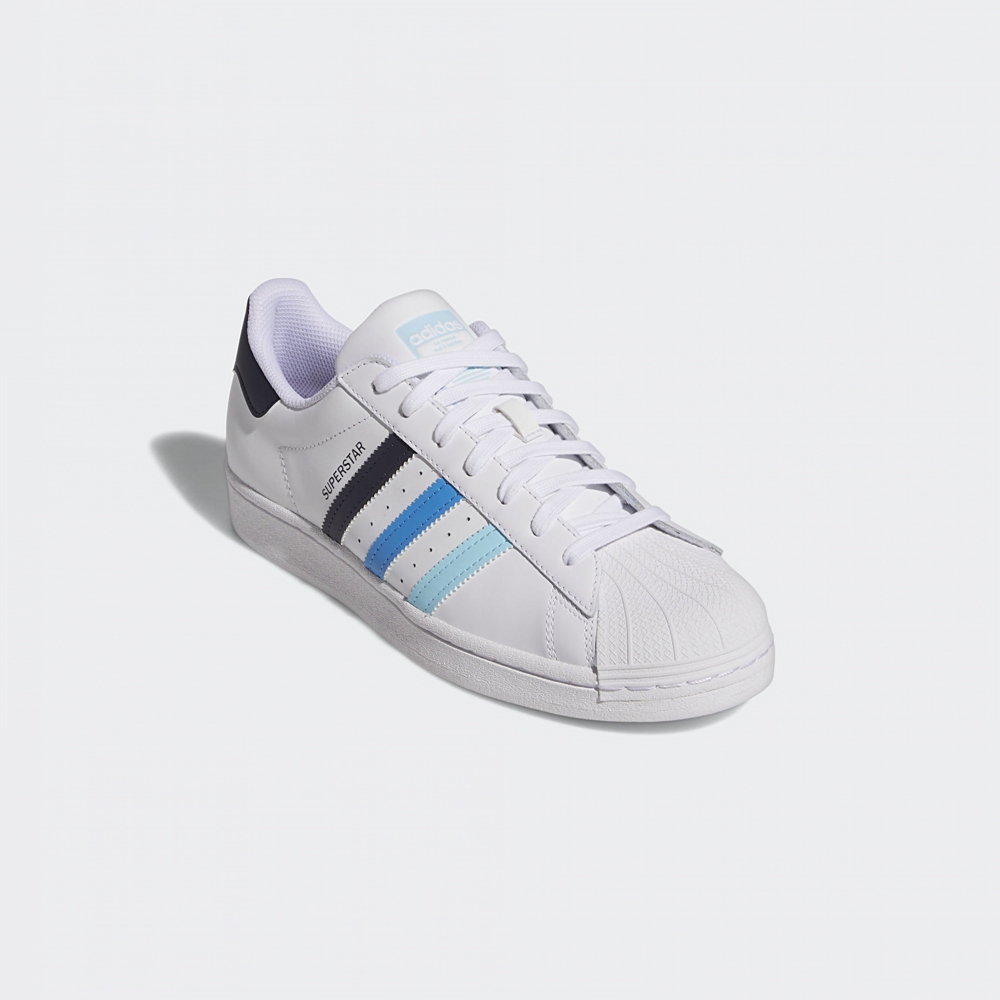 adidas 休閒鞋 男鞋 運動鞋 皮革 貝殼鞋 三葉草 SUPERSTAR 白 HP5499