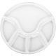 《KELA》五格陶製餐盤(圓) | 餐具 器皿 盤子 product thumbnail 1