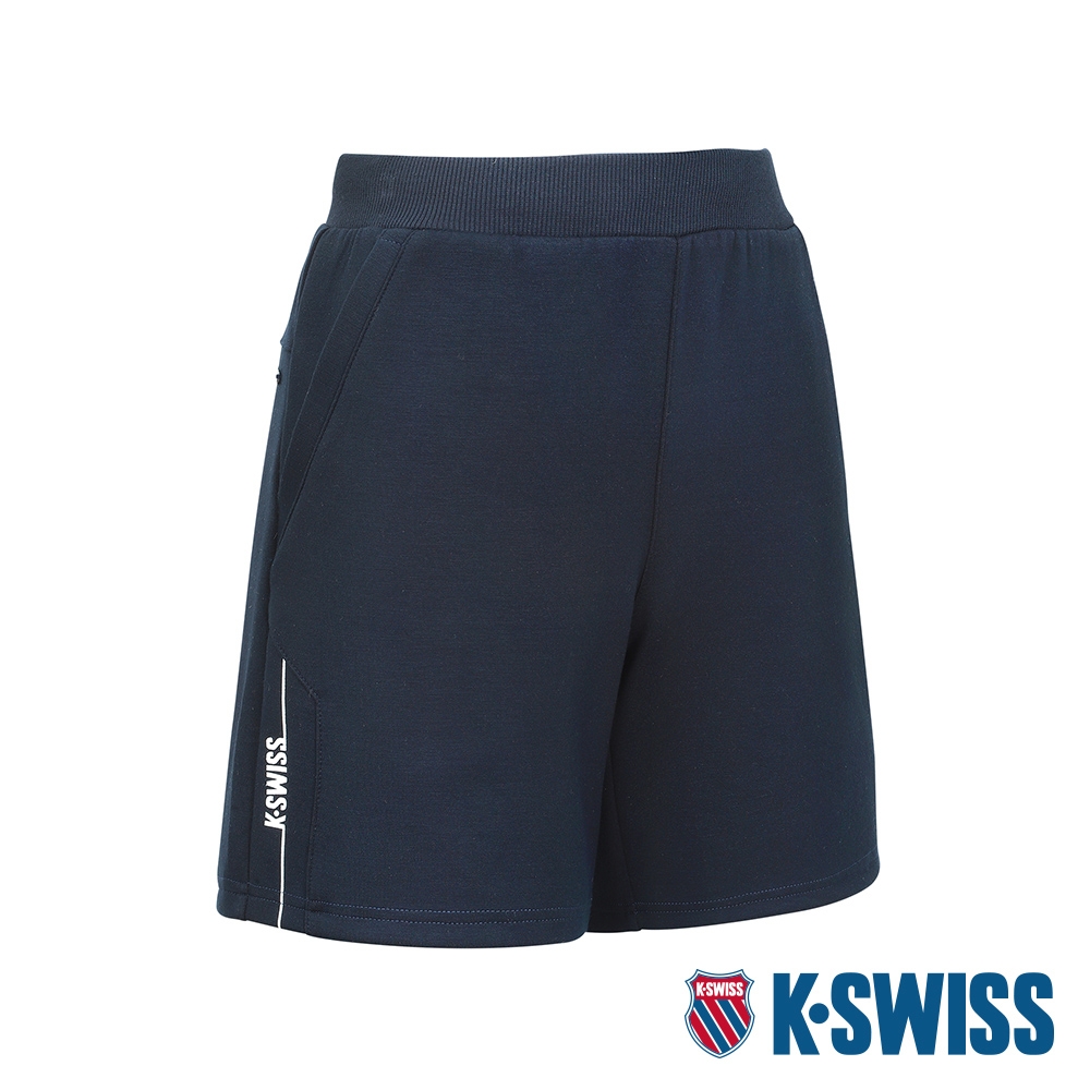 K-SWISS Sweat Shorts 運動休閒短褲-女-藍