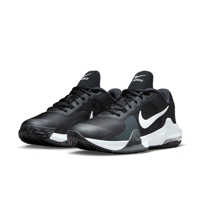 NIKE 籃球鞋 男鞋 運動鞋 包覆 緩震 AIR MAX IMPACT 4 黑白 DM1124-001 (3B3476)