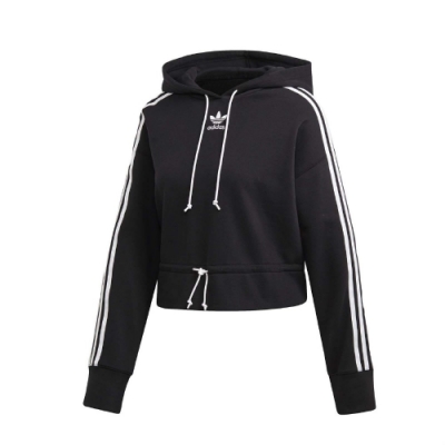 adidas 帽T Cropped Hoodie 運動休閒 女款