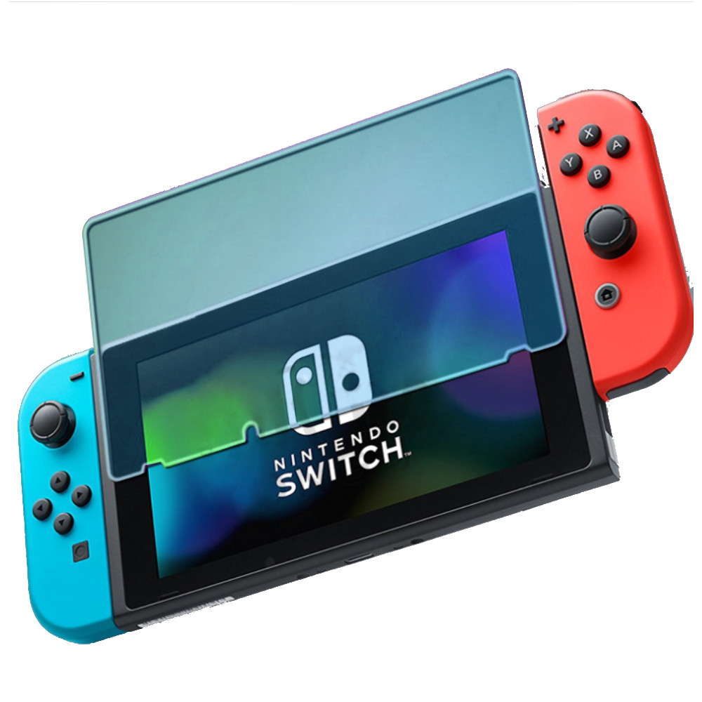 (2入組) Nintendo任天堂Switch專用 9H高透光鋼化玻璃螢幕保護貼