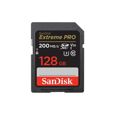 [新上市！讀寫全面升級]SanDisk Extreme Pro SDXC UHS-I(V30) 128GB 記憶卡(公司貨) 200MB/s