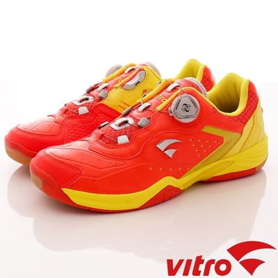韓國VITRO專業運動-HELIOS IV-BOA頂級專業羽球鞋-紅黃(男女)櫻桃家