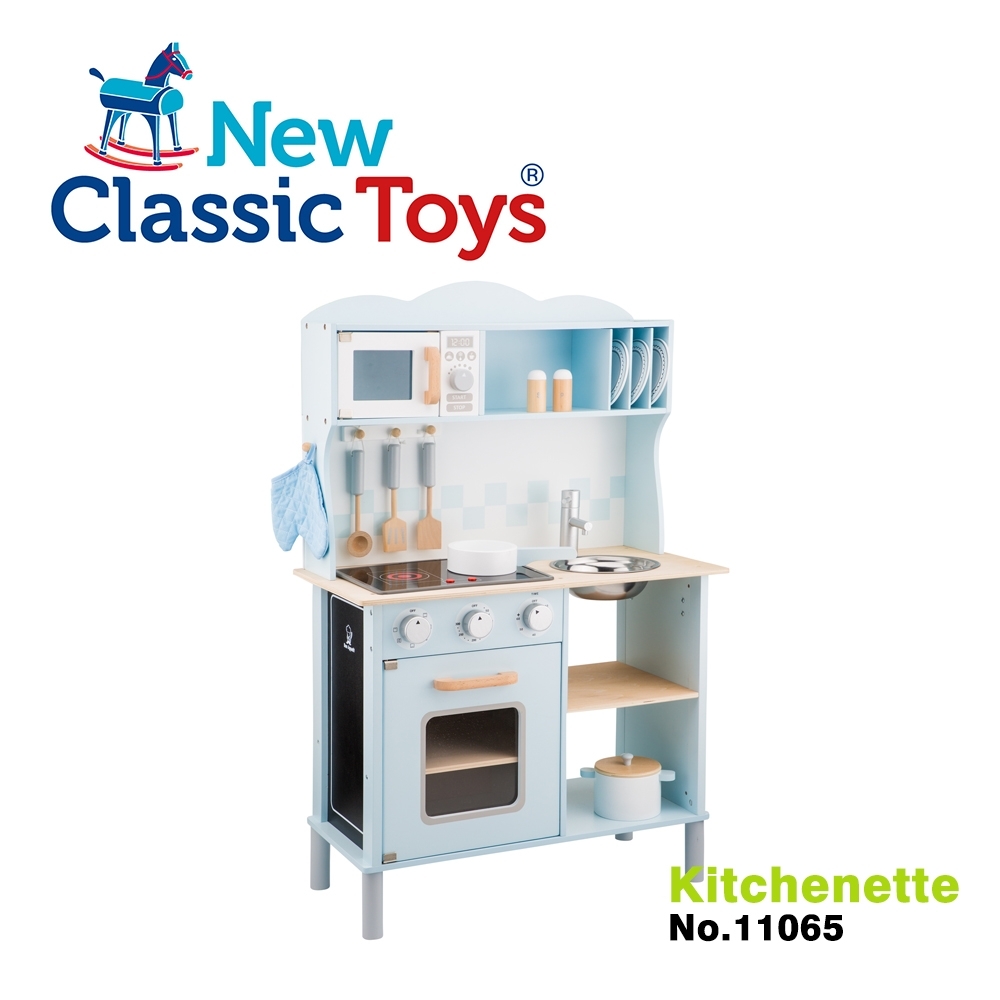 【荷蘭New Classic Toys】聲光小主廚木製廚房玩具（含配件12件） - 11065