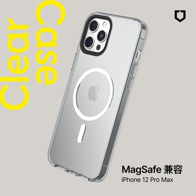 犀牛盾 iPhone 12 Pro Max(6.7吋) Clear (MagSafe兼容)超強磁吸透明防摔手機殼