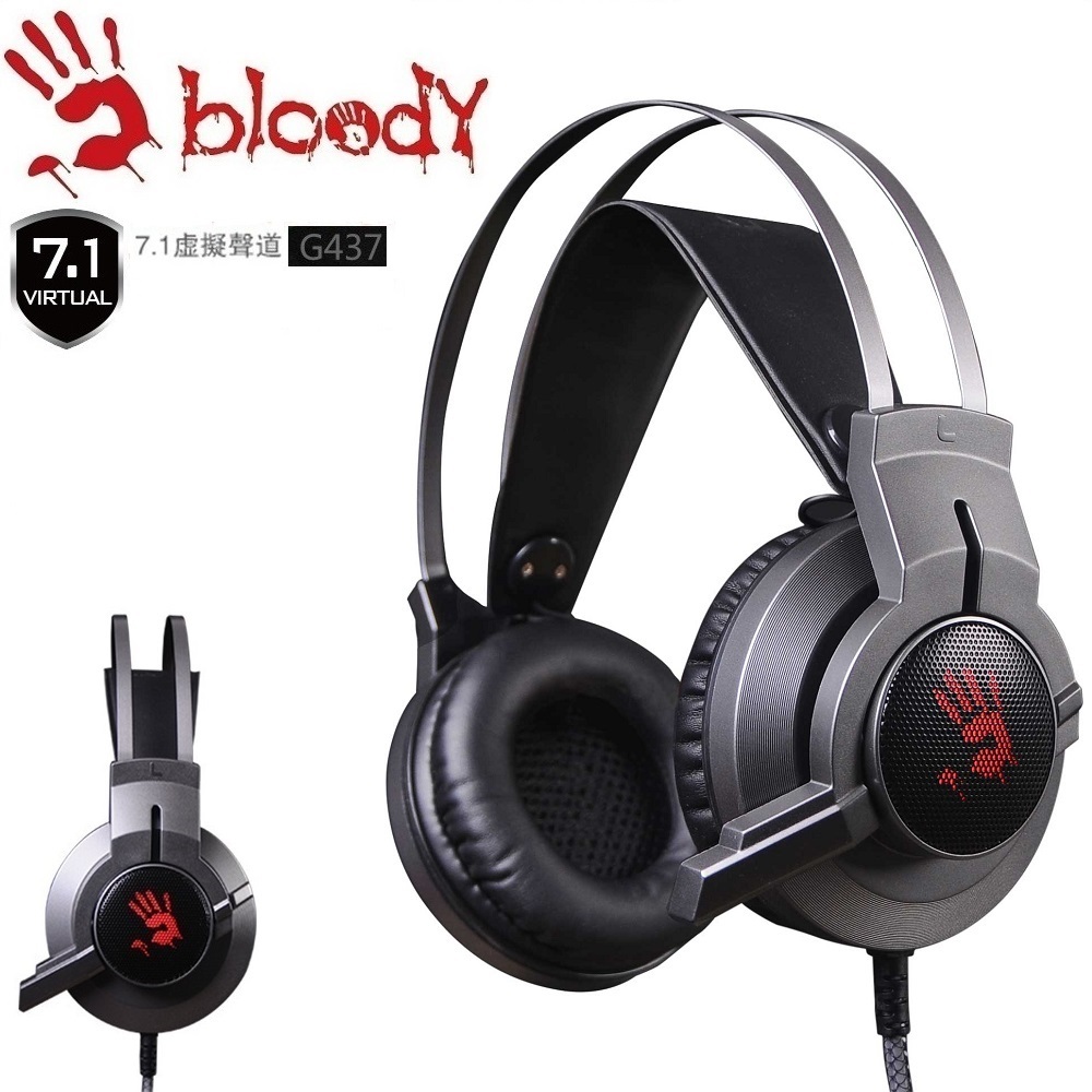 【A4 bloody】炫光電競遊戲耳機-G437 (7.1 虛擬聲道)