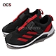 adidas 慢跑鞋 4Uture Sport AC 運動 童鞋 愛迪達 魔鬼氈 避震 包覆 中大童 黑 紅 GY0918 product thumbnail 1