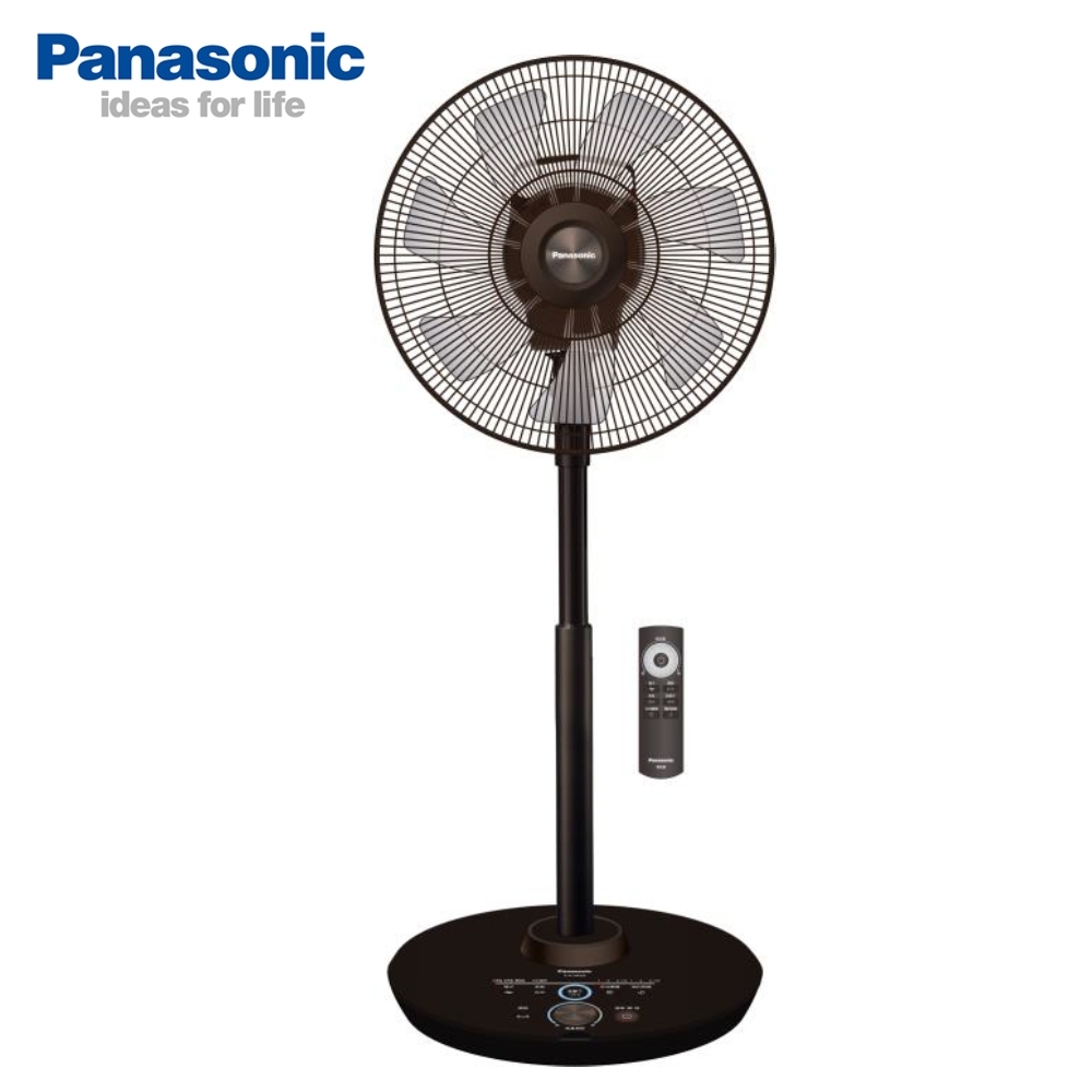 Panasonic國際牌 14吋 8段速ECO溫控微電腦遙控負離子DC直流電風扇 F-H14GND-K 奢華型