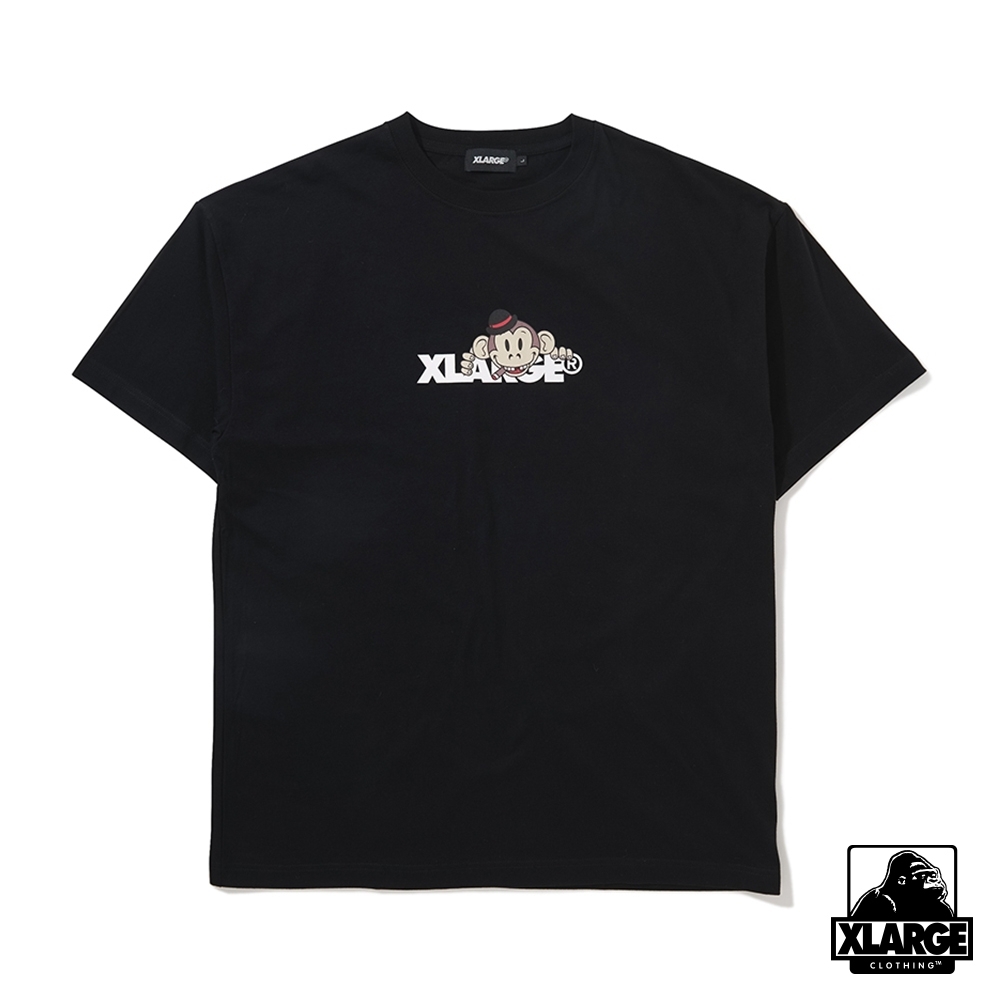 XLARGE S/S TEE KEITH STANDARD LOGO短袖T恤-黑