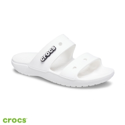 Crocs 卡駱馳 (中性鞋) 經典雙帶拖鞋-206761-100
