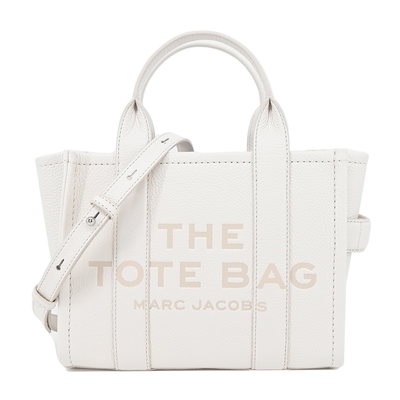 MARC JACOBS THE LEATHER MINI TOTE 皮革兩用托特包-迷你/白