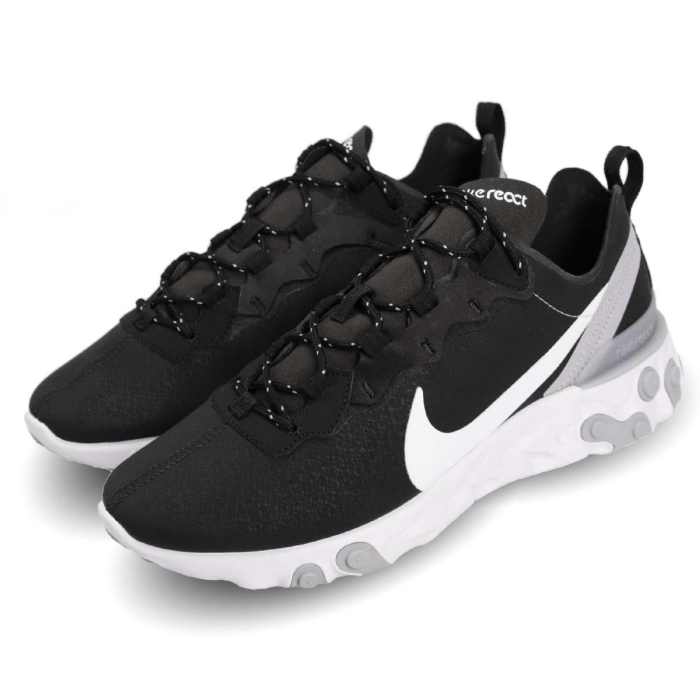 nike react element 55 black and white