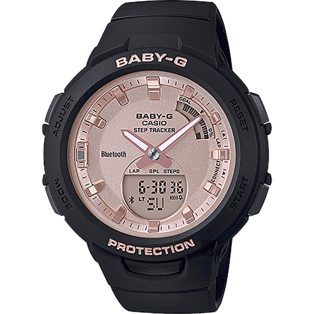 CASIO 卡西歐 BABY-G 藍牙計步手錶(BSA-B100MF-1A)