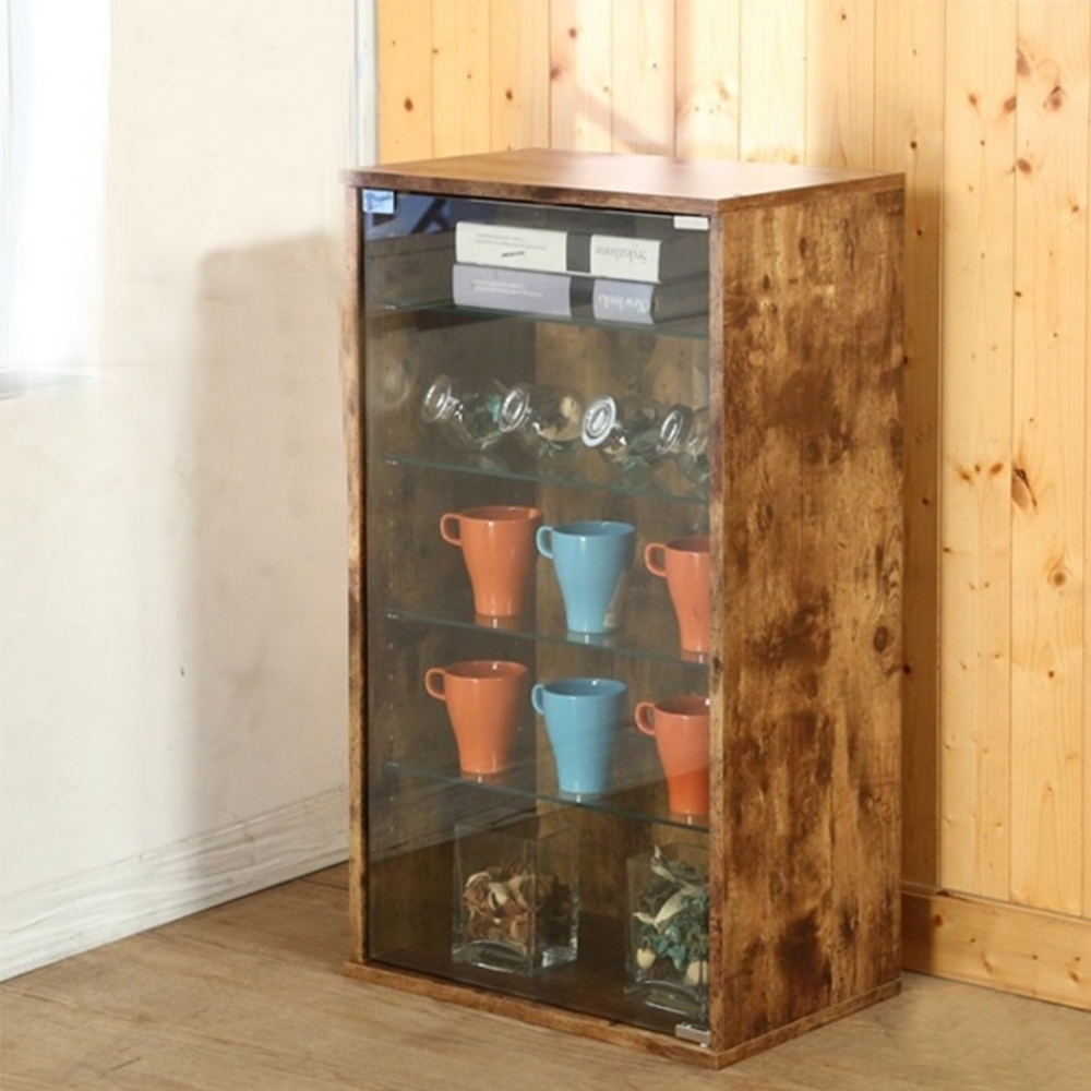 佳美 (83CM)台灣製低甲醛強化玻璃置物櫃 展示櫃 收納櫃 櫃子 47.5×30×83cm