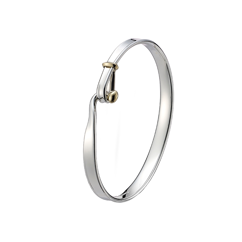 Georg Jensen 喬治傑生- TORUN 18K金純銀手環