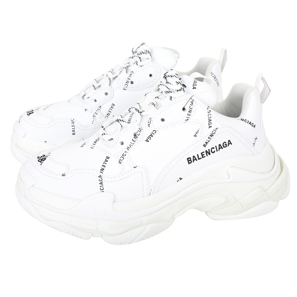 BALENCIAGA Allover Logo Triple S 字母印 