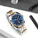 CITIZEN 簡約時尚 日期 日本機芯 不鏽鋼手錶 (BI5096-53L)-藍x鍍玫瑰金/42mm product thumbnail 1