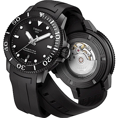 TISSOT 天梭 官方授權Seastar 海星300米潛水機械錶(T1204073705100)43