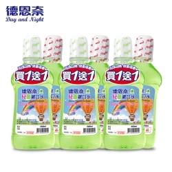 德恩奈 兒童漱口水500ml+500ml*3組 (共6瓶)