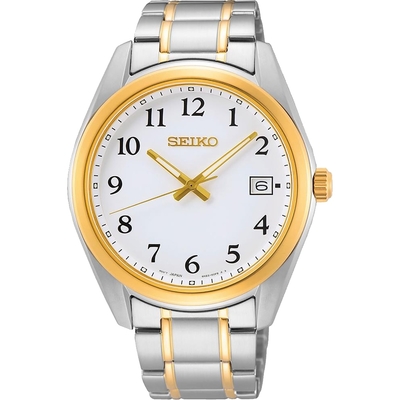SEIKO 精工 簡約數字石英腕錶 6N52-00F0KS/SUR460P1 (SK034)