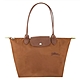 LONGCHAMP LE PLIAGE GREEN刺繡LOGO 摺疊再生尼龍長把水餃包(中款/多色任選) product thumbnail 5