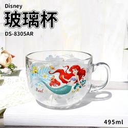 Disney 迪士尼 玻璃馬克杯 495ml-小美人魚