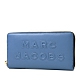 MARC JACOBS 浮雕LOGO牛皮拉鍊長夾- 雲雀藍 product thumbnail 1