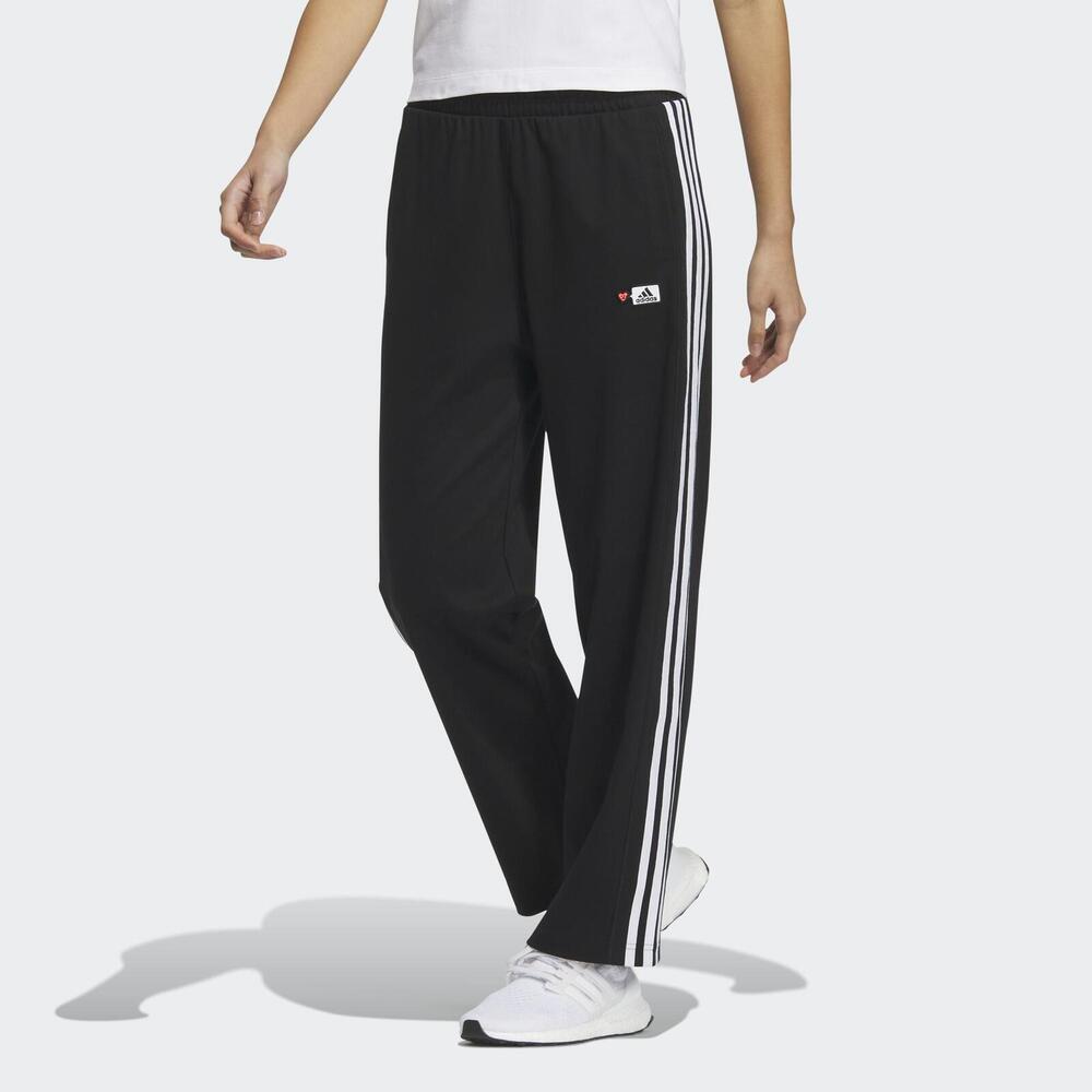 Adidas GFX KN Pant HY2859 女 長褲 亞洲版 運動 訓練 休閒 高腰 舒適 柔軟 棉質 黑