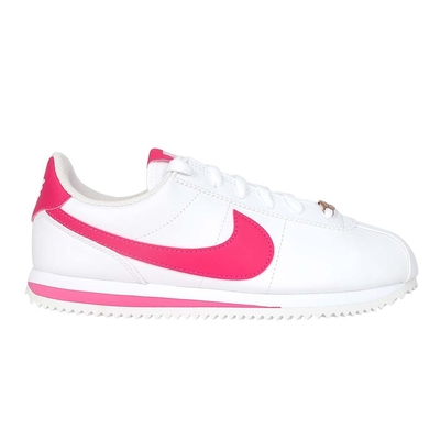 NIKE CORTEZ BASIC SL-GS女大童運動休閒鞋-休閒 904764-109 白桃紅