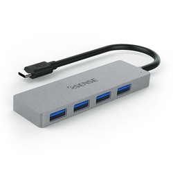 Esense Type-C USB3.1高速傳輸 4埠HUB - 灰(01-ELS547GA)