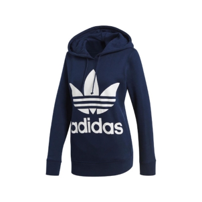 adidas 帽T Trefoil Hoodie 運動休閒 女款