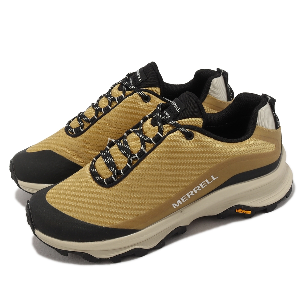 Merrell 登山鞋 Moab Speed Storm GTX 女鞋 金黃 黑 防水 郊山 越野 黃金大底 ML067756