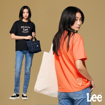 Lee 女款 文字印花短袖圓領T 兩色