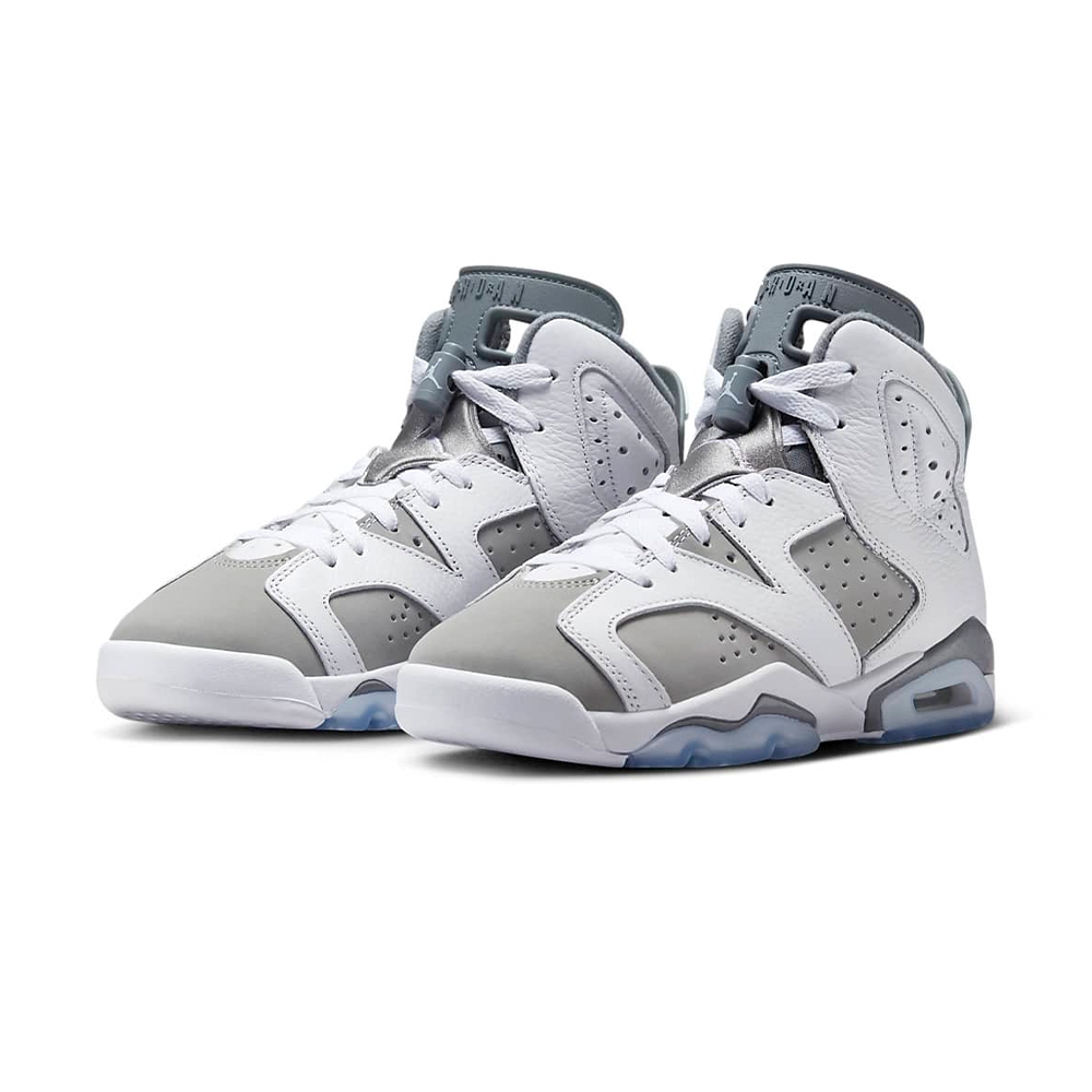 Nike Jordan 6 Retro Cool Grey 女鞋大童鞋白灰經典喬丹運動休閒鞋