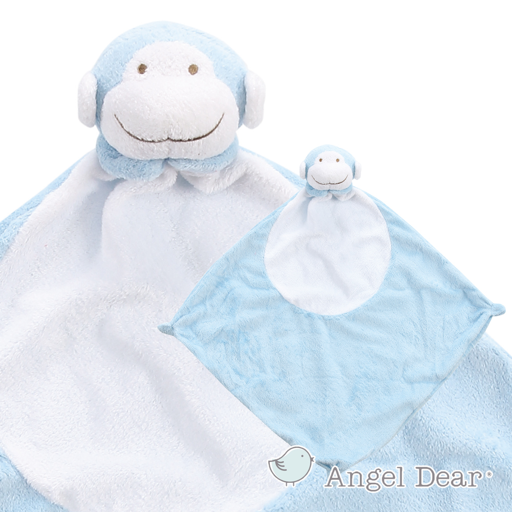 美國 Angel Dear 動物嬰兒安撫巾 (藍色小猴)