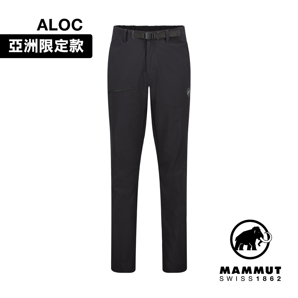 【Mammut 長毛象】Aegility Pants AF Men 日系機能舒適防潑水長褲 黑色 男款 #1022-02220