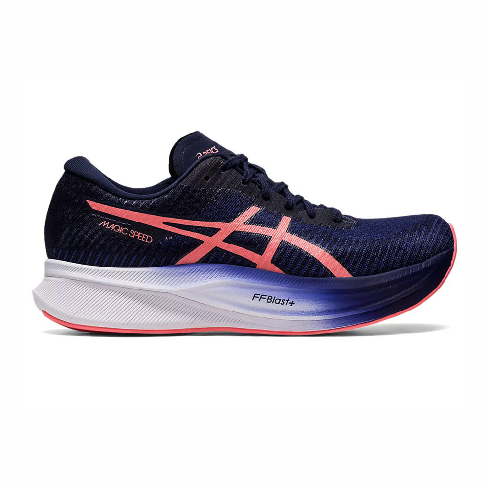 Asics Magic Speed 2 [1012B274-401] 女 慢跑鞋 運動 路跑 緩震 穩定 支撐 深藍