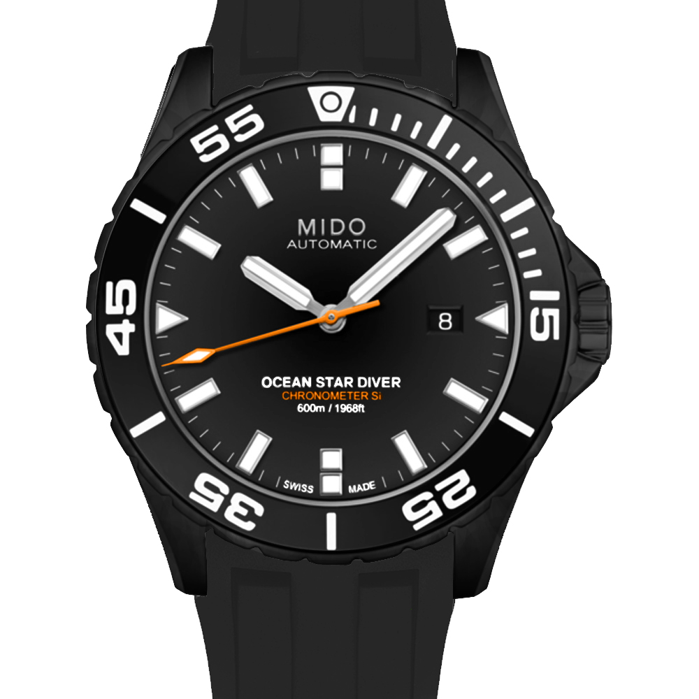 【MIDO 美度】官方授權 OCEAN STAR DIVER 600潛水錶(M0266083705100)