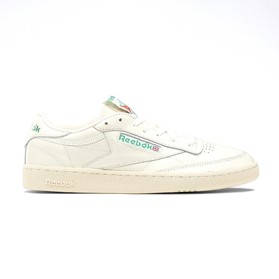 REEBOK Club C 85 Vintage 男鞋 米綠色 經典 復古 網球風 舒適 休閒鞋 100000317