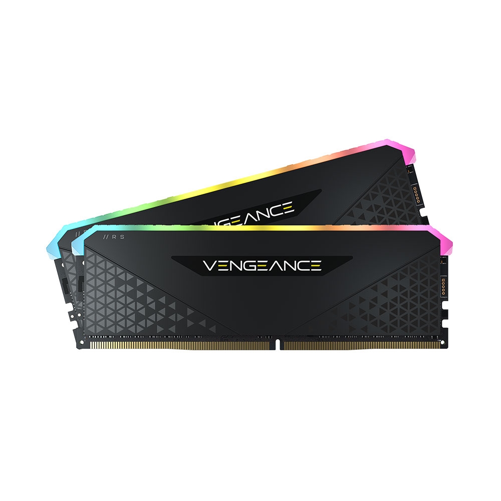 海盜船CORSAIR Vengeance RS RGB DDR4 3600MHz,32GB(16GBx2)雙通/黑